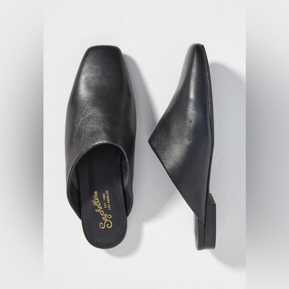 Seychelles Women’s Vice Square Toe Classic Mule Black Leather Size 7.5M - Picture 1 of 11